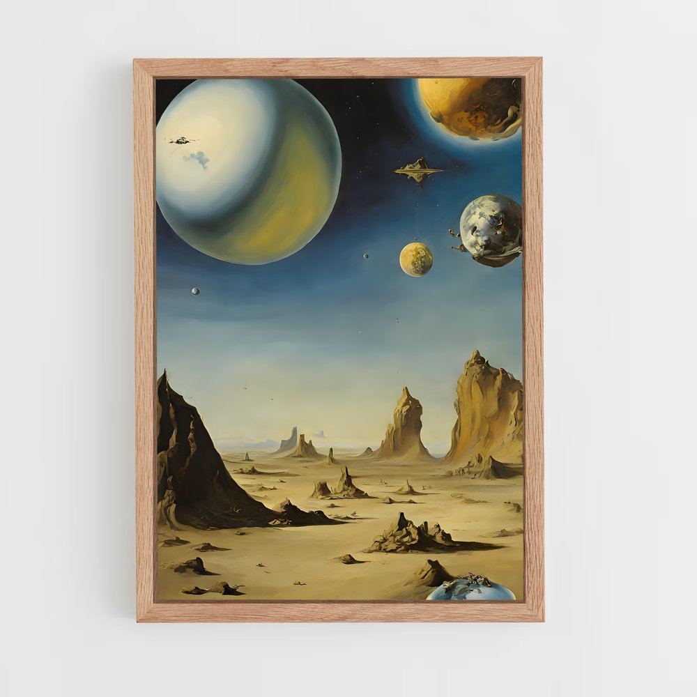 Poster Désert Astral – affiche Art spatial (vue 4)